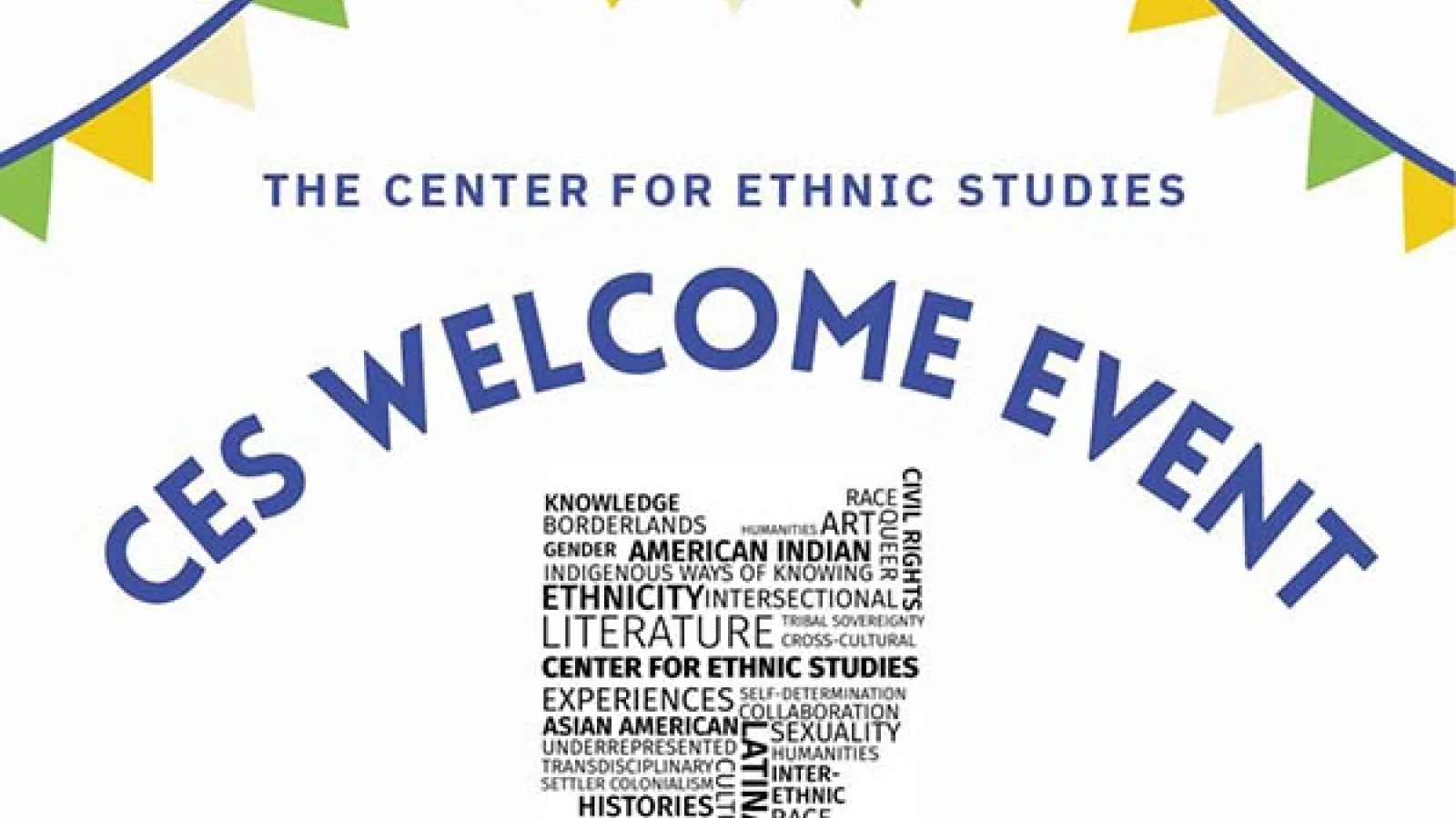 The CES welcome event flyer