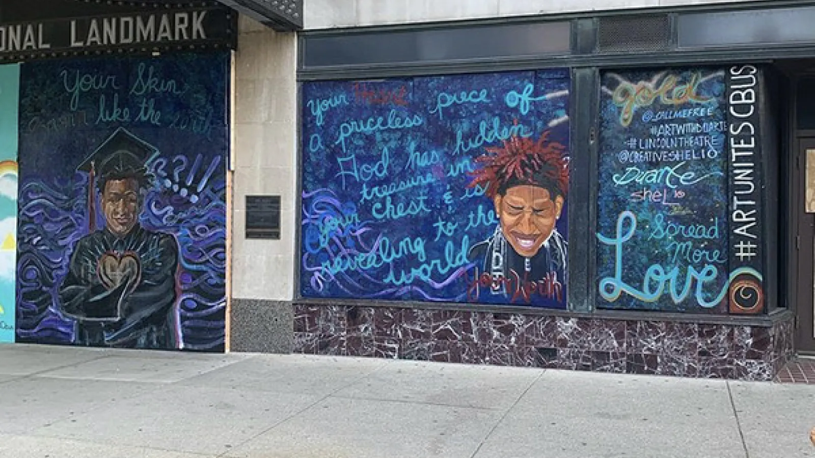 BLM Mural created by Francesca Miller
