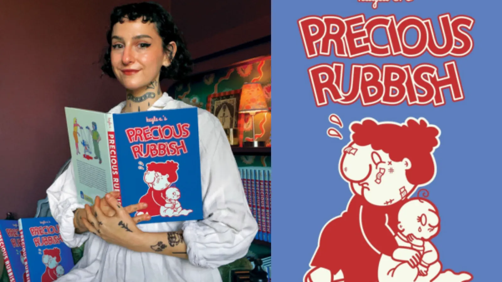 Kayla E. and the cover of Precious Rubbish