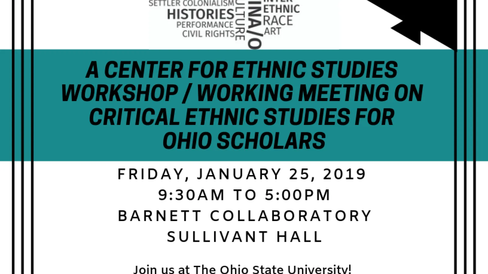 Past workshop of The Ohio State Scholars meeting for Ethnic Studies