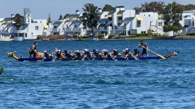 a photo of the Dragon Boat Festival in the Bay Area
