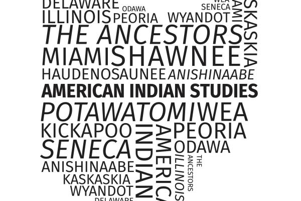 word cloud in the shape of Ohio