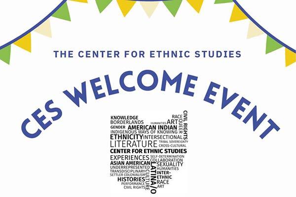 The CES welcome event flyer