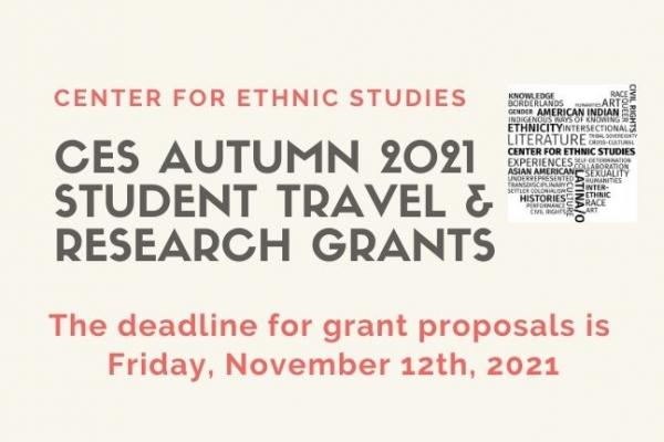 CES Student Travel and Research Grants Flyer