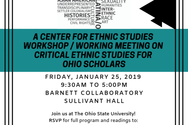 Past workshop of The Ohio State Scholars meeting for Ethnic Studies
