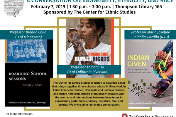Presentation Flyer and Details conversation with three scholars on February 7th 2019
