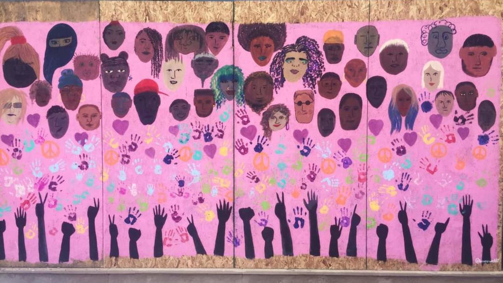Photograph of Black Lives Matter mural